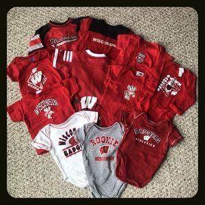 UW Badger 3-6M Clothing Lot